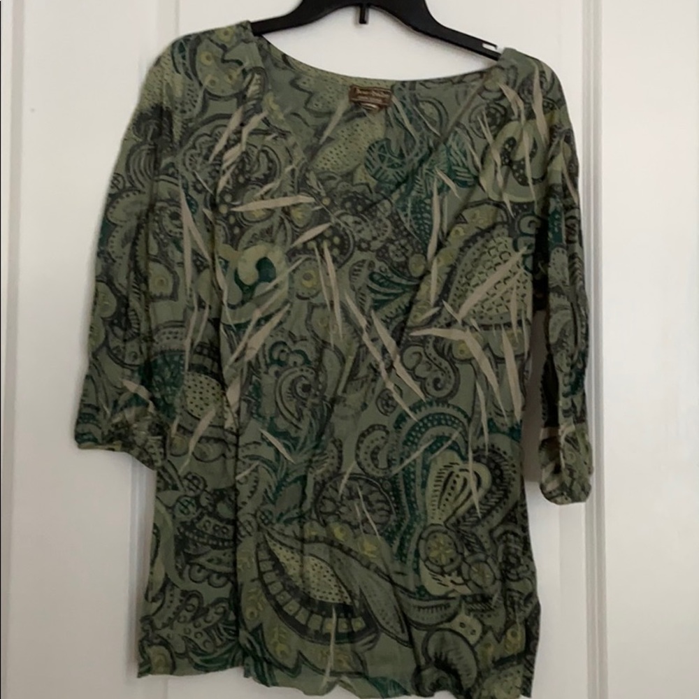 Jane Ashley Green Top